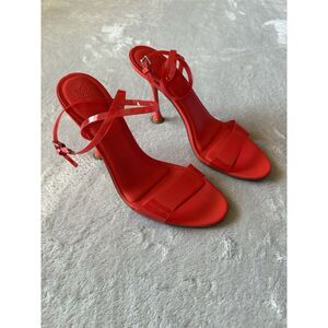 Marc‎ Fisher Women's 9M Red Strap Heels LTD Calisty Date Night